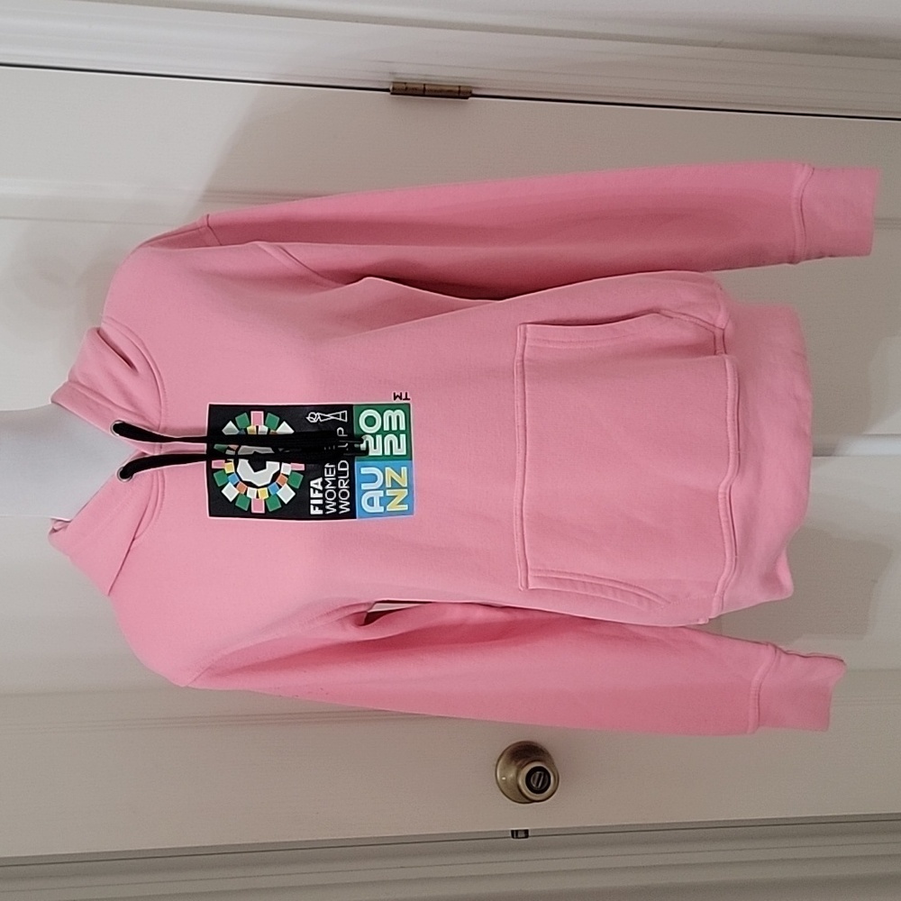 FIFA 2023 Women's World Cup Event Hoodie Sweatshirt Size S, Pink, Exc. Used Cond
